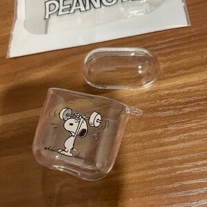 Snoopy Clear Earbud Headphones Case